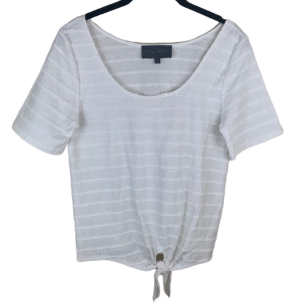 Anthropologie Sunday in Brooklyn knot tie crop top